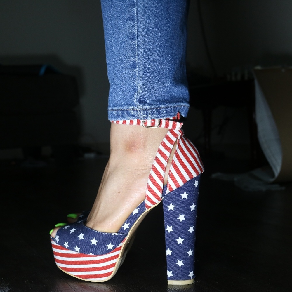 American flag Heels